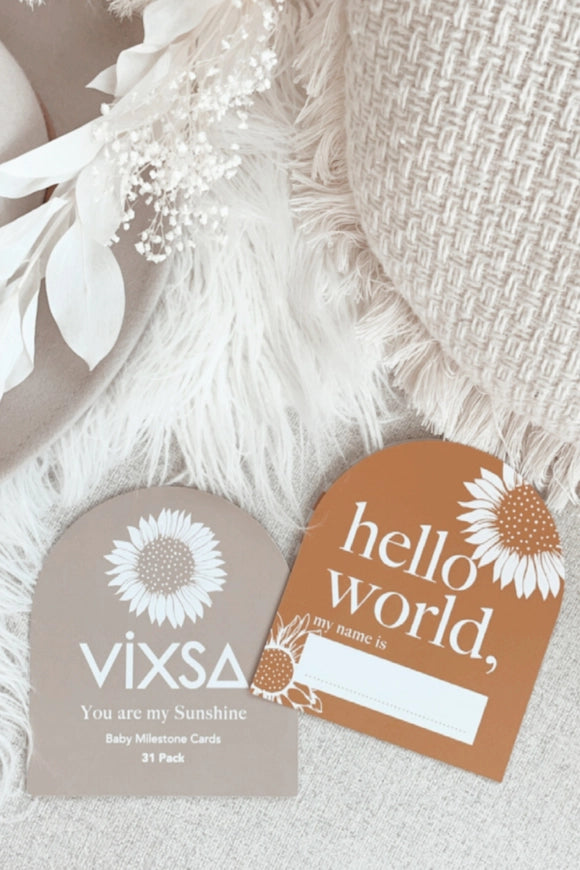 You Are My Sunshine Baby Milestone Cards