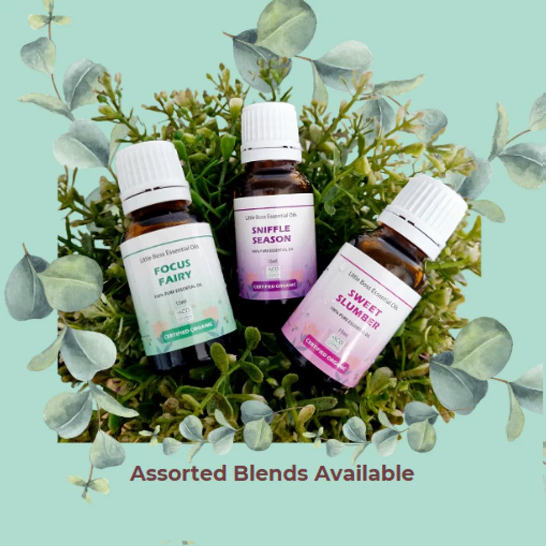 Certified organic essential oils
