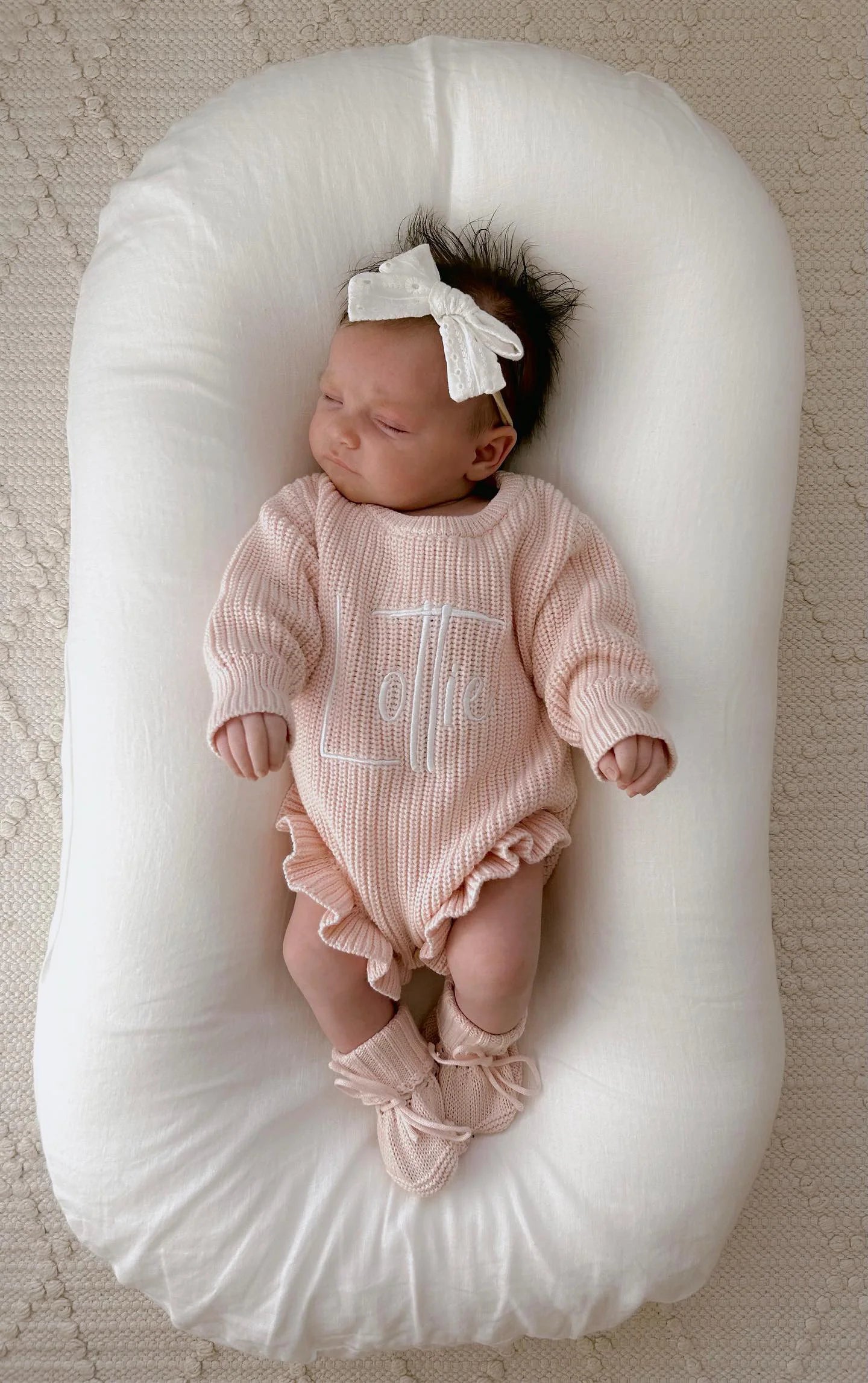 Cuff Newborn Lace Booties