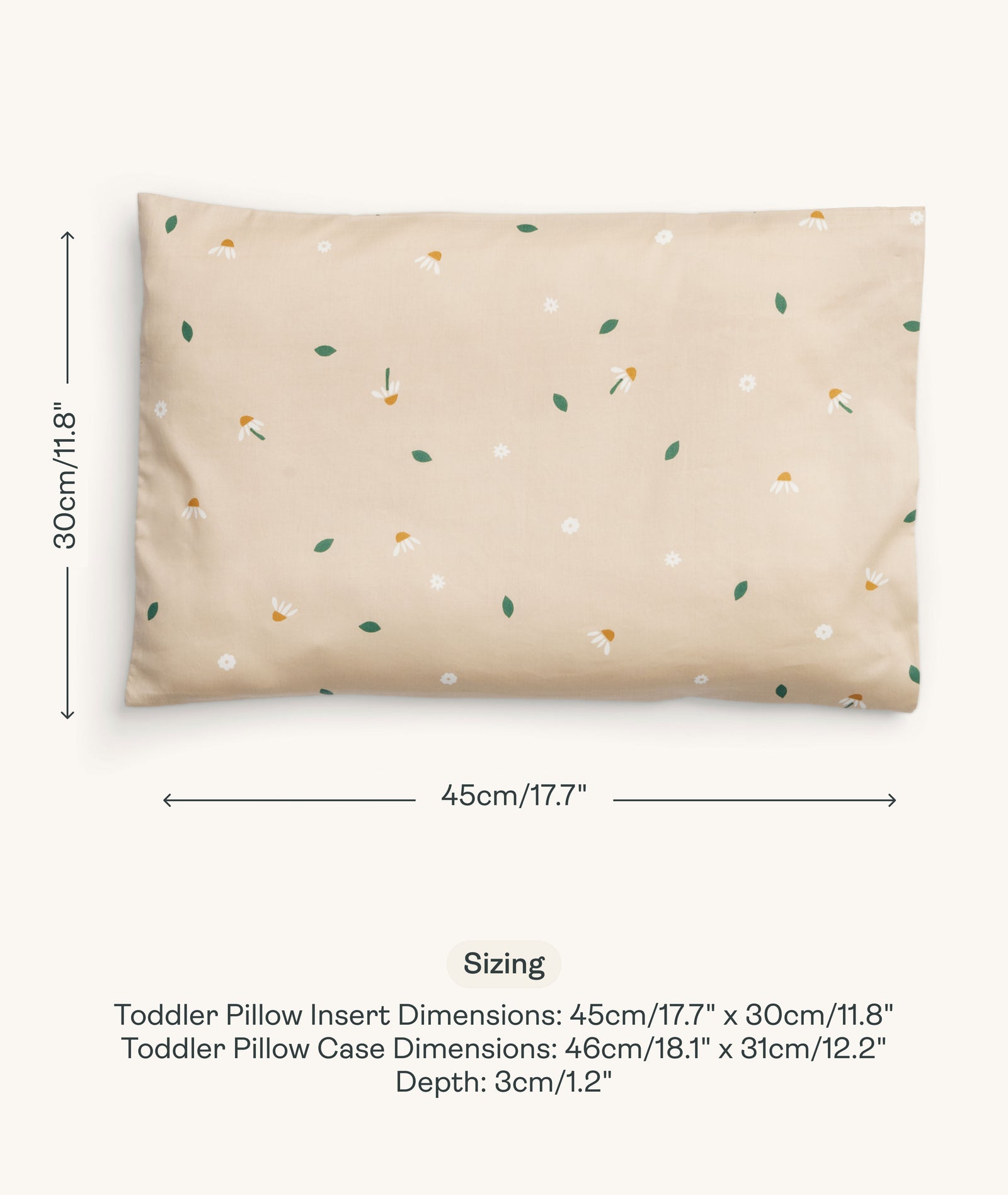 Organic Toddler Pillow and Case