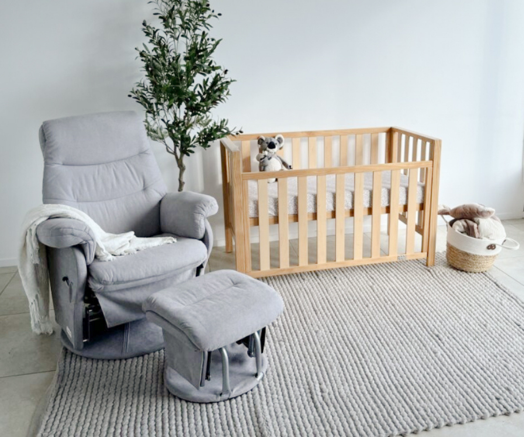 Babyhood Mali Compact Cot - Natural or White - available to order