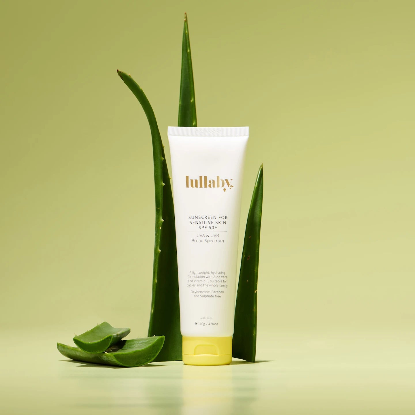 Lullaby SPF 50+ Sensitive Skin Sunscreen 140g