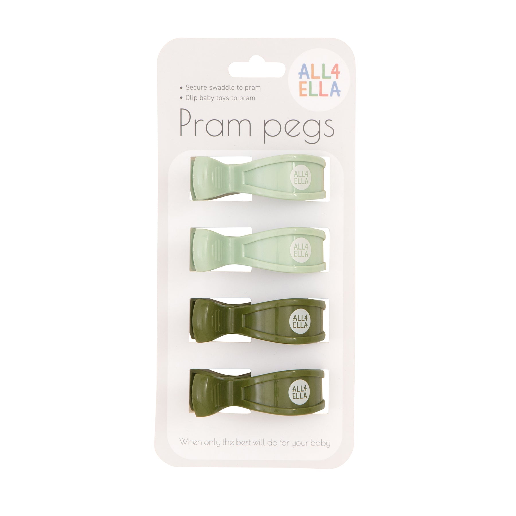 Pram Pegs 4pk