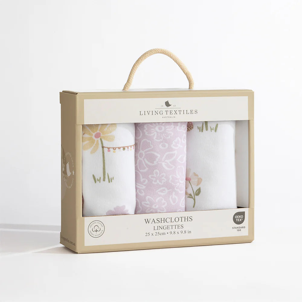 3 Pack Jersey Wash Cloth