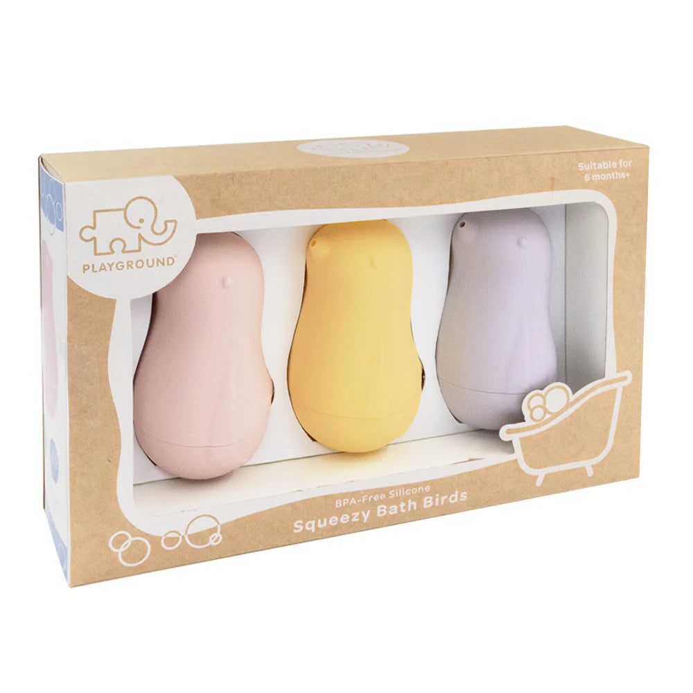 3 Peice Silicone Bird Bath Toy Set