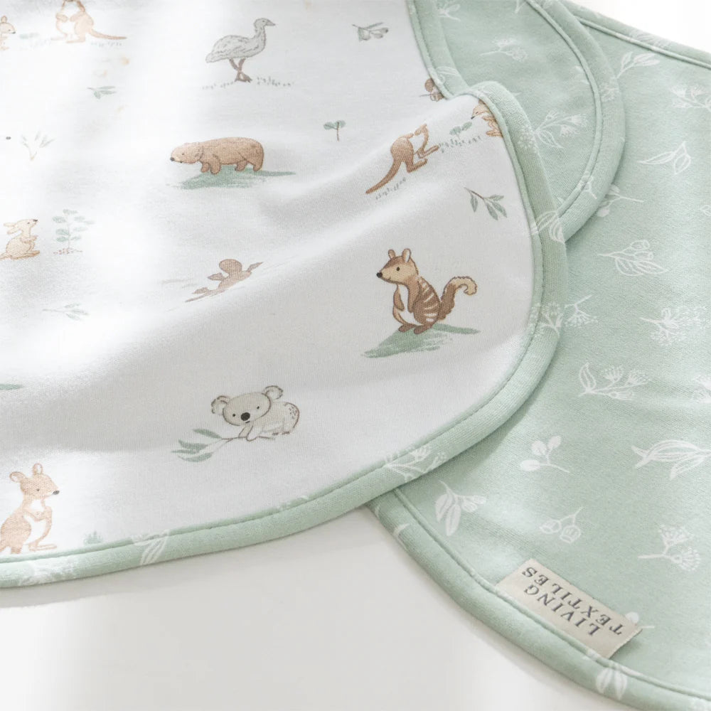 2 Pack Organic Burp Cloths