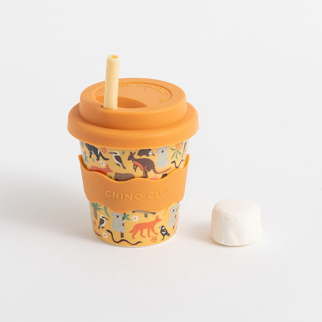Babychino Cup 4oz with Straw