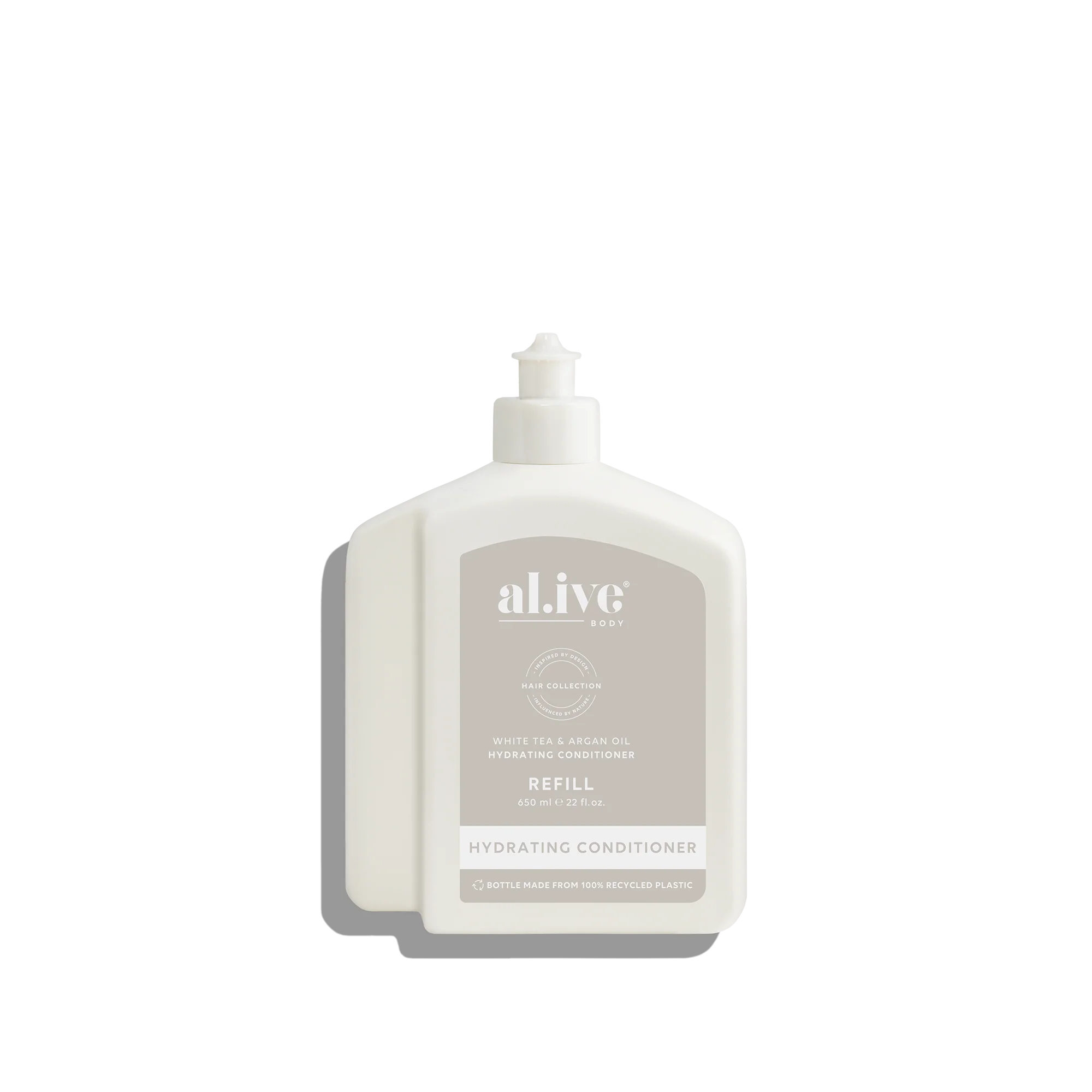 650ml conditioner refill white tea & argan oil