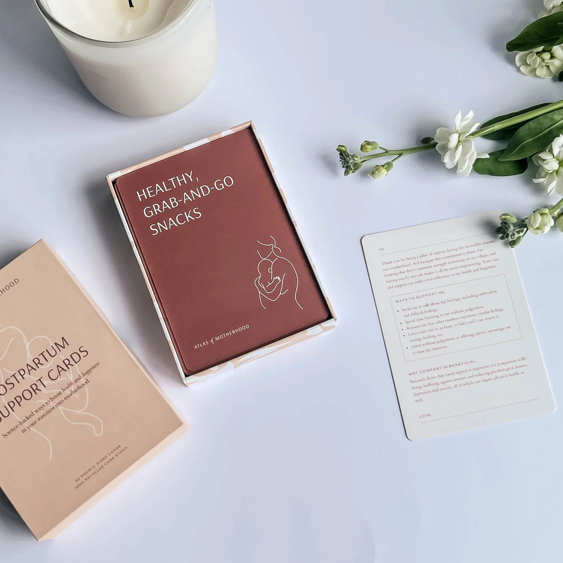 New Mum Postpartum Support Cards – 50-Card Deck