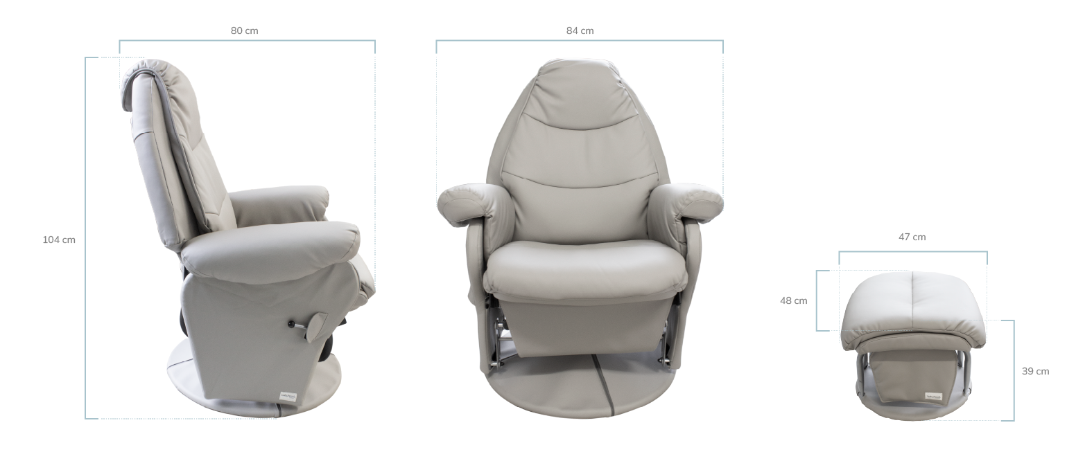 Vogue Feeding Glider Chair & Ottoman