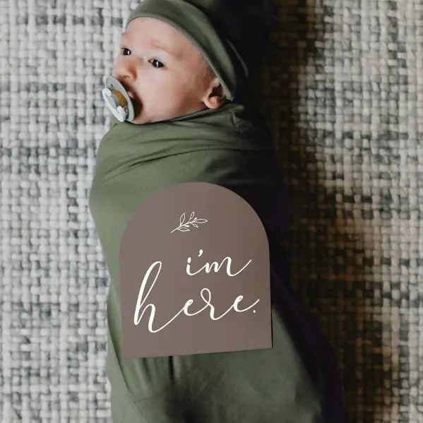 Earthy Baby Milestone Cards