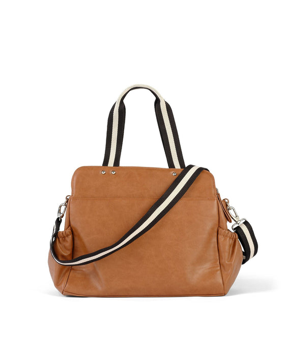 Triple Tote -Tan Vegan Leather