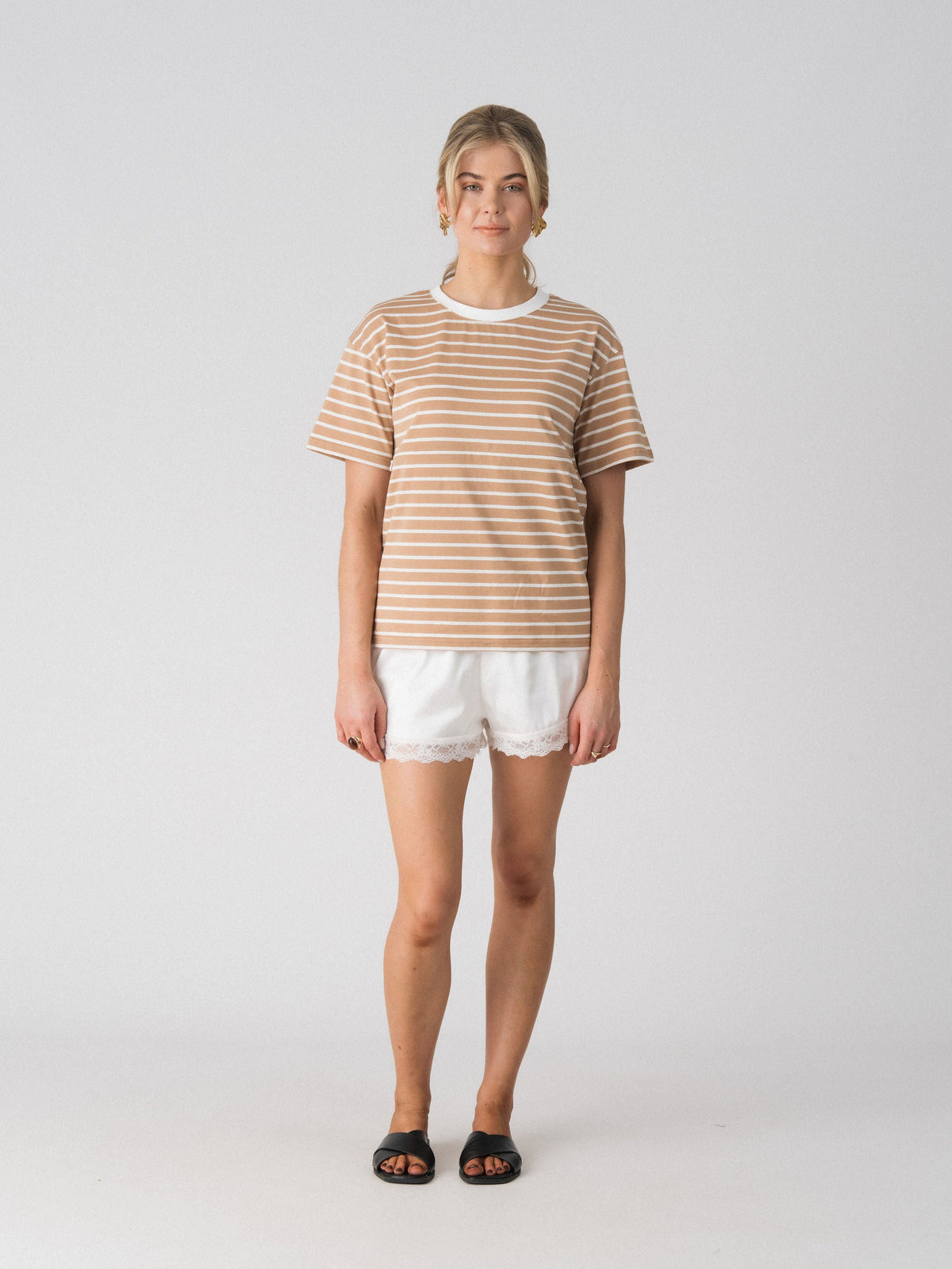 Issa Everyday Striped Tee with breastfeeding access