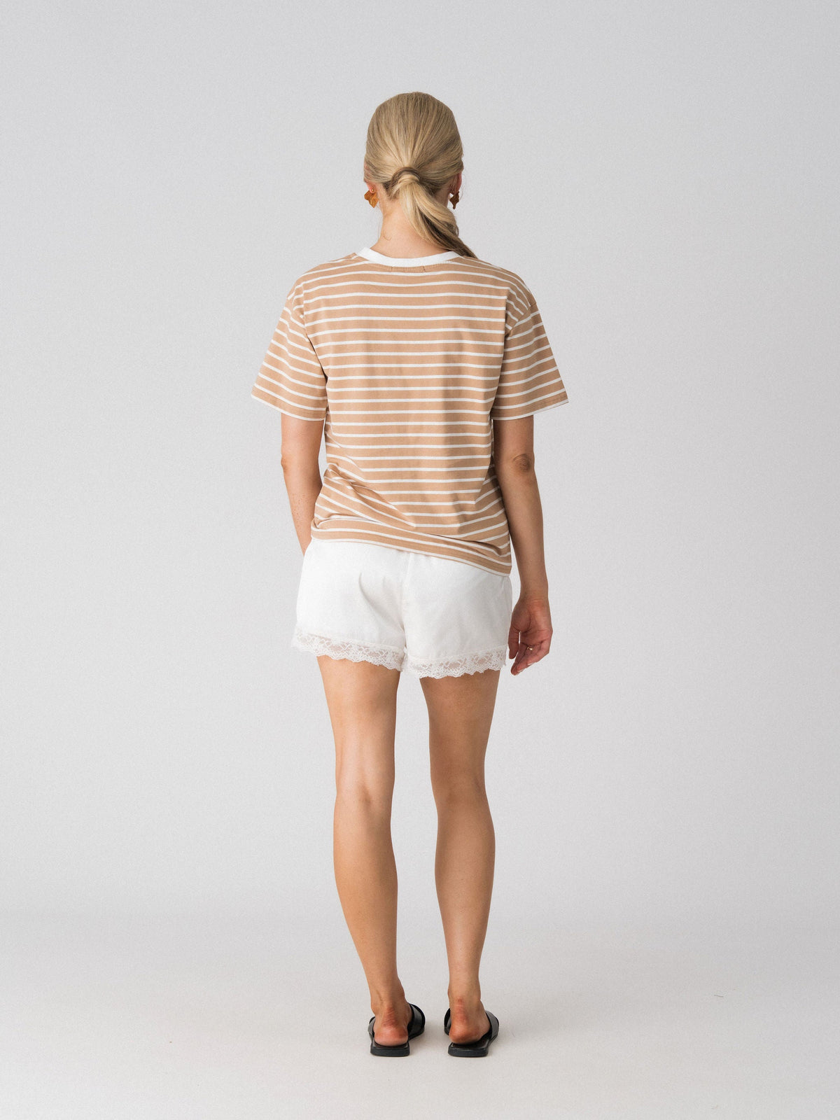 Issa Everyday Striped Tee with breastfeeding access