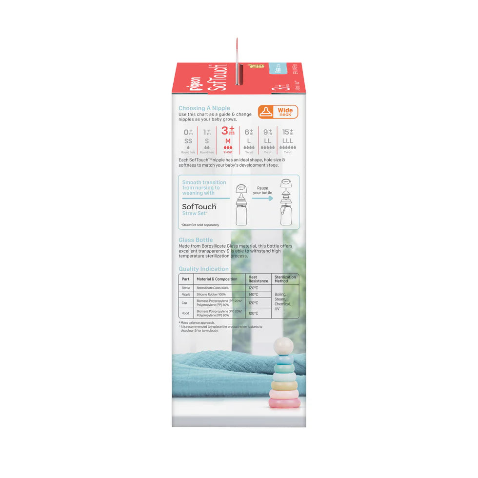 SOFTOUCH BPP BOTTLE GLASS 240ML