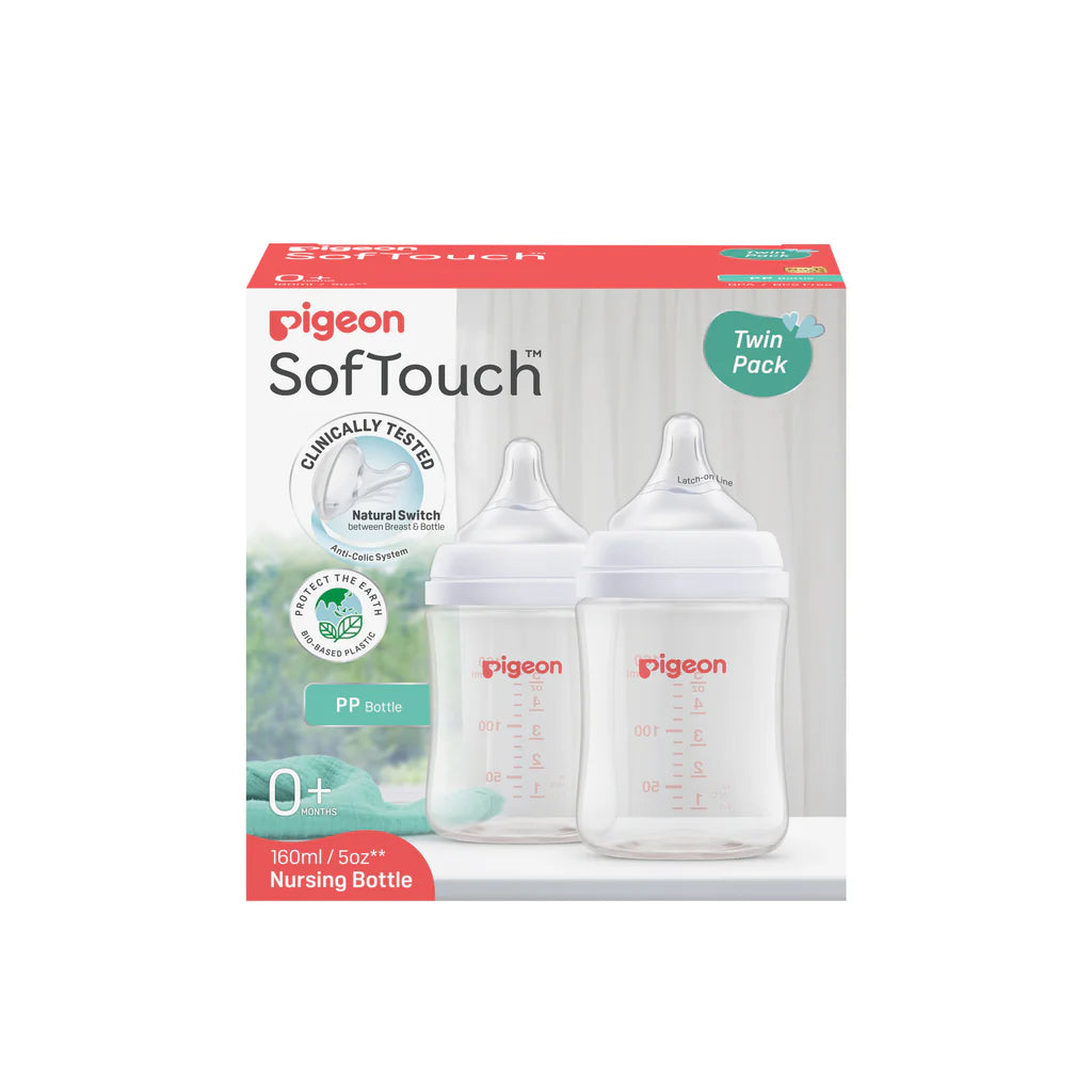 Soft Touch PP Bottle Twin Pack 0+Months