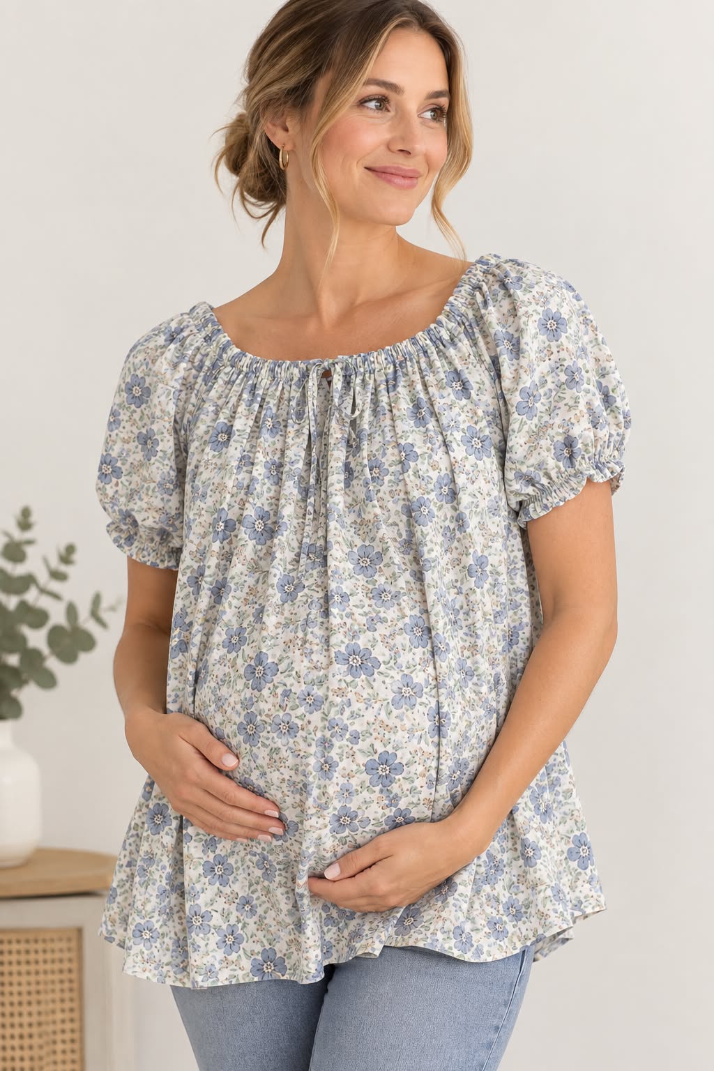 The Birdie Smock Blouse || Primrose Floral Print