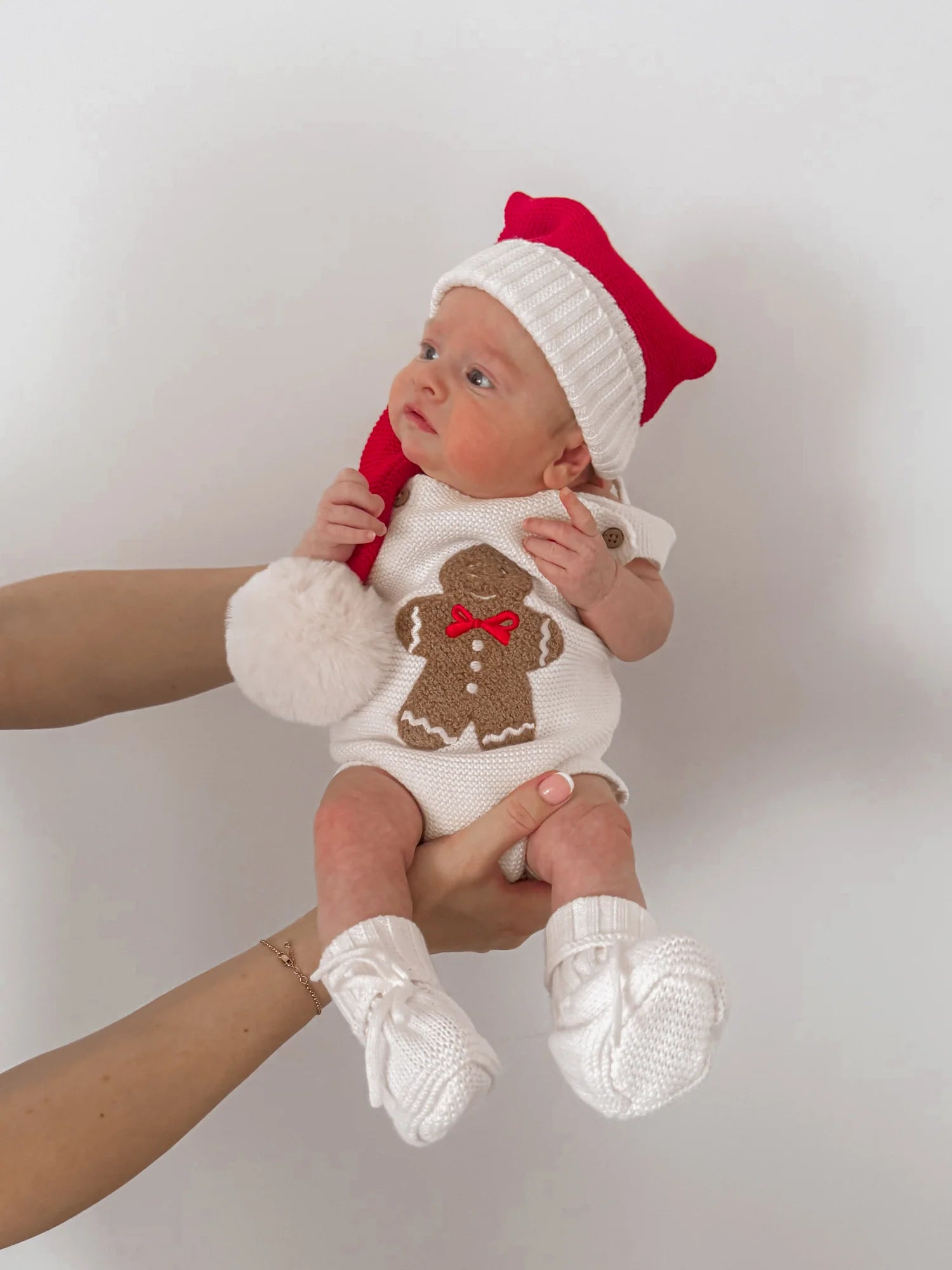 Gingerbread Sherpa Romper