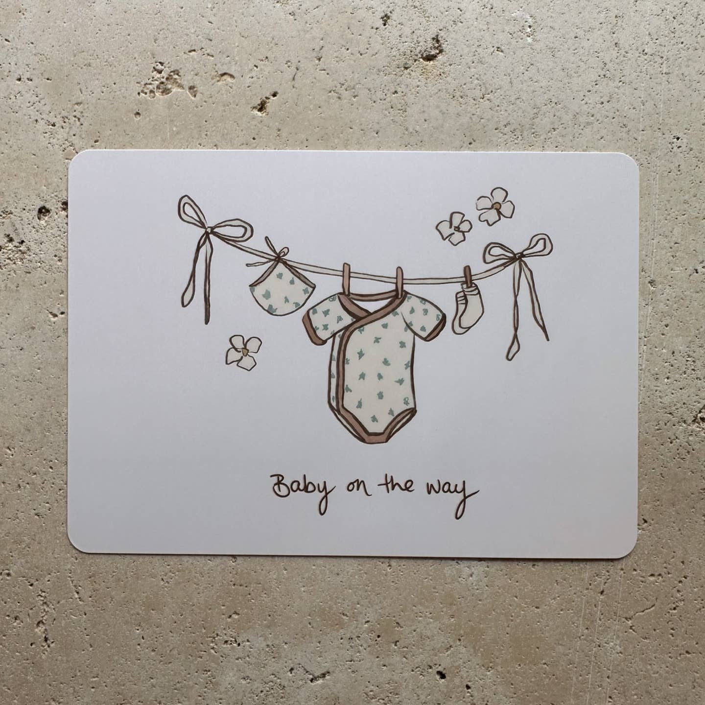 Baby on the Way Ultrasound Card