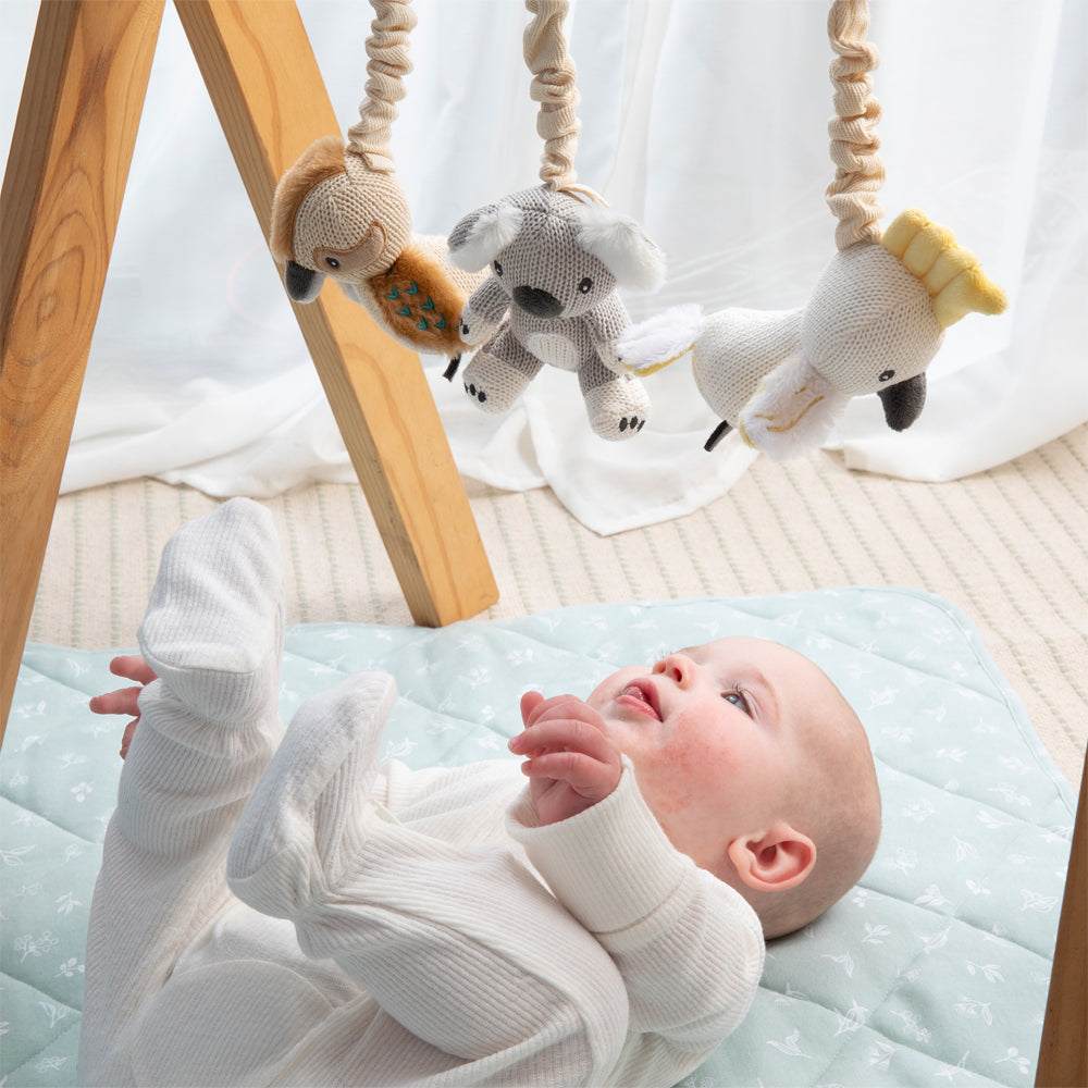 Reversible Quilted Cot Comforter - Australiana