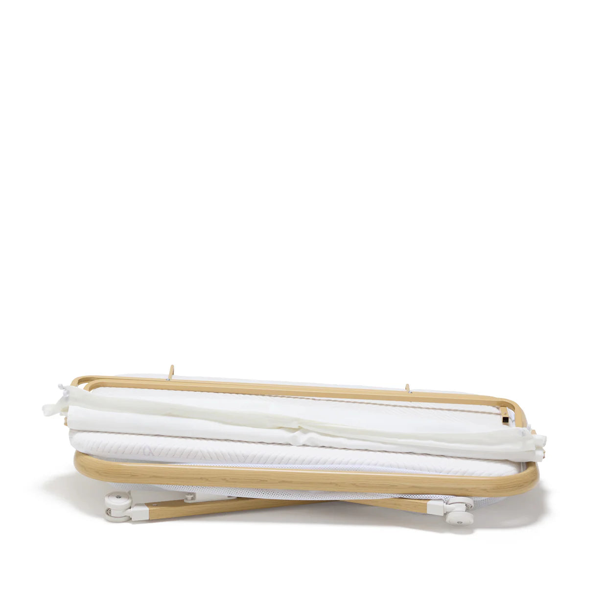 Alfie² Bedside Bassinet - White/Natural