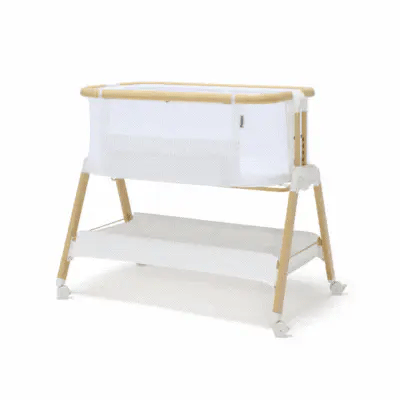 Alfie² Bedside Bassinet - White/Natural