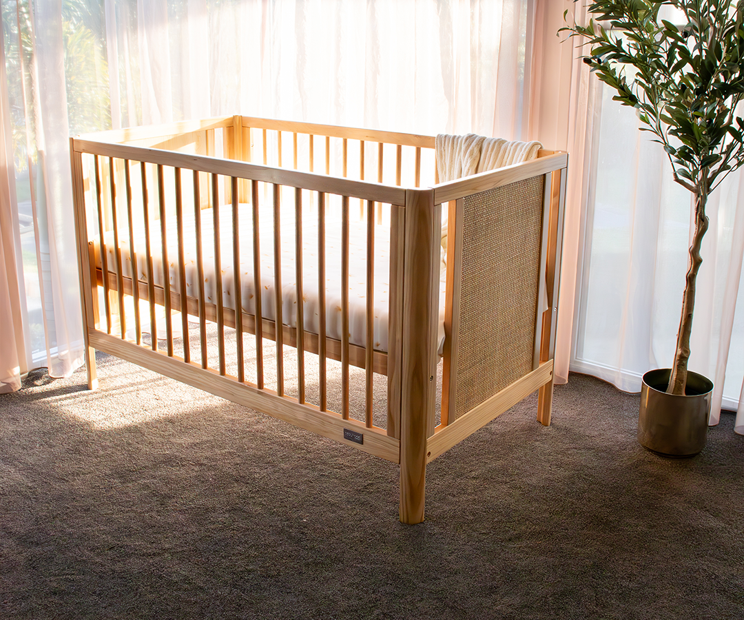 Babyhood Aliya Rattan Cot