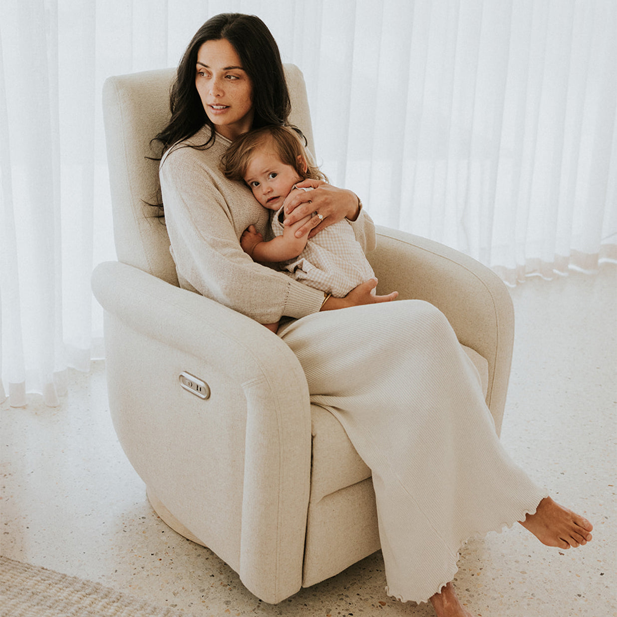 BabyRest Alora Electric Nursery Chair - Saltwood - available to order