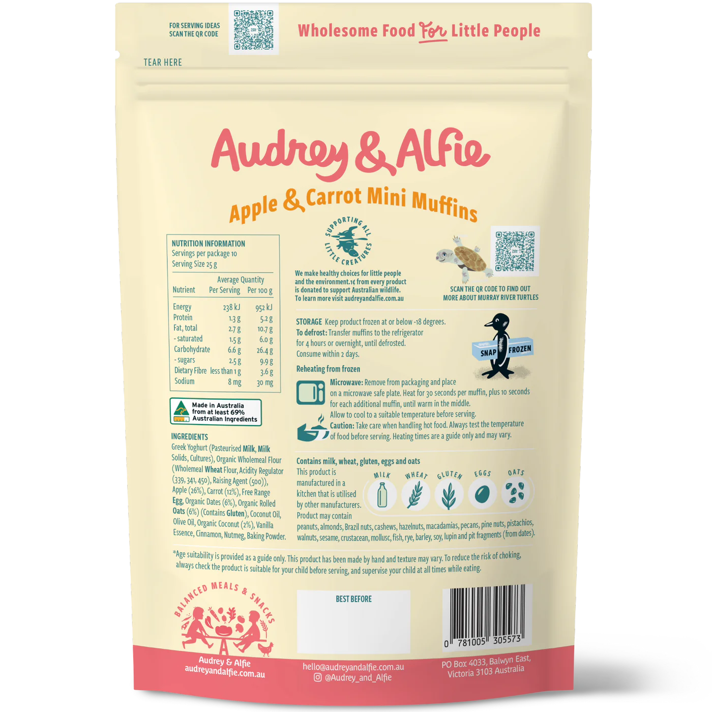 Apple & Carrot Mini Muffins