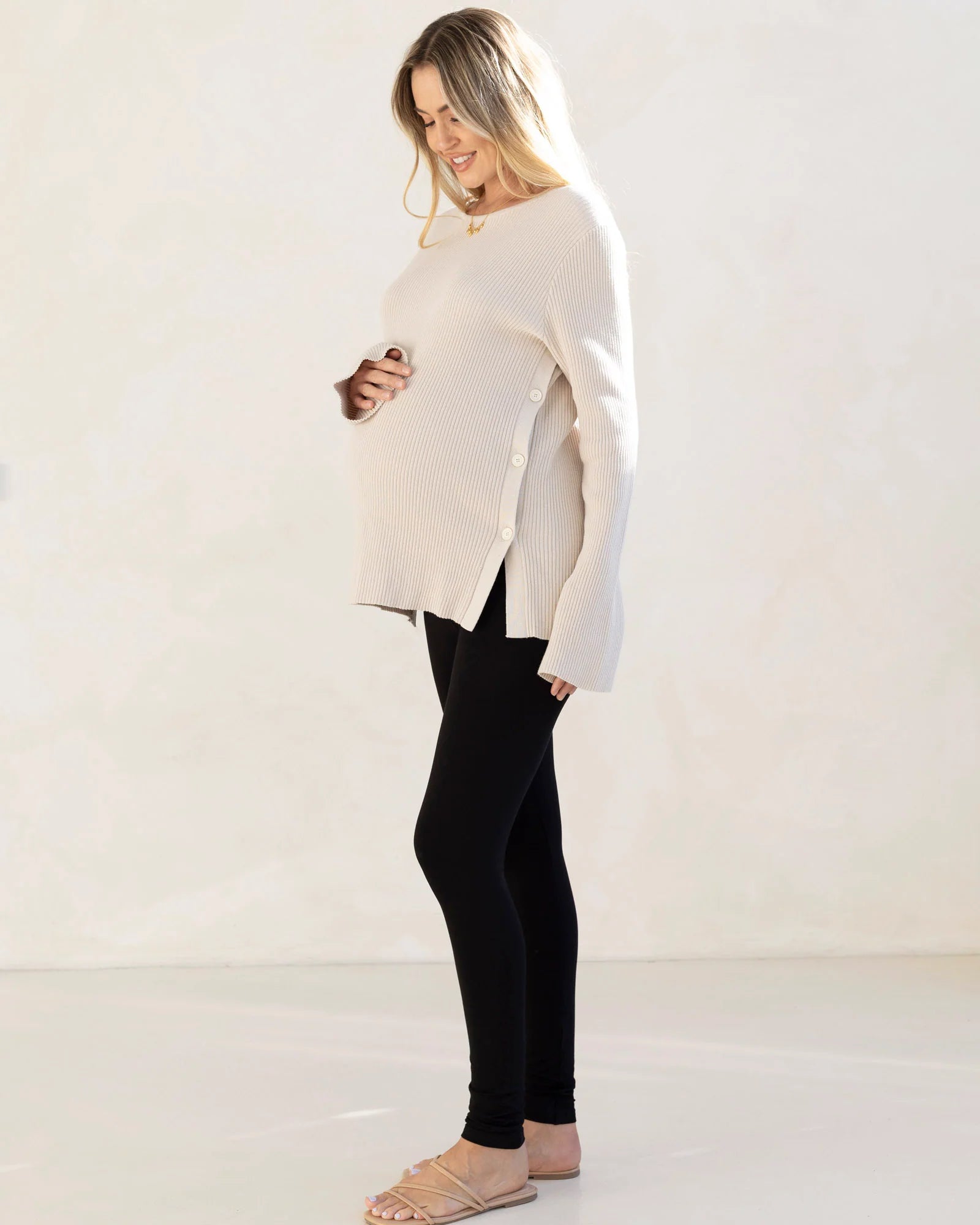 Angel Maternity Oversized Knit Nursing Jumper