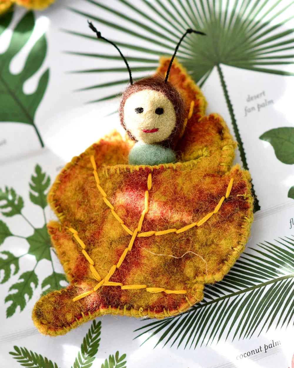 Handcrafted Felt Leaf Babies