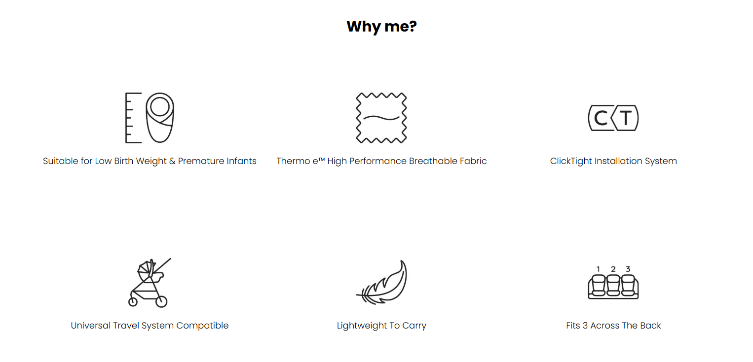 Britax B-Pod Low Birth Weight Baby Capsule