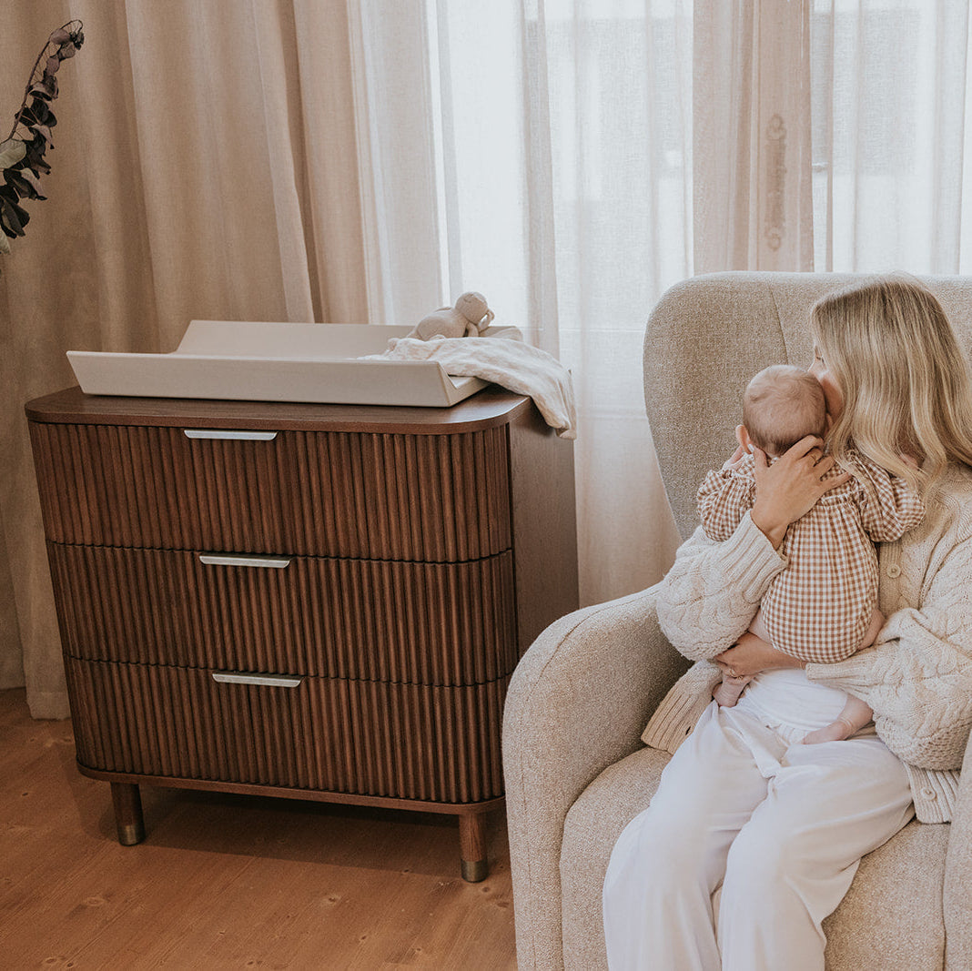 BabyRest Juno Chest - Luxe Walnut - available to order