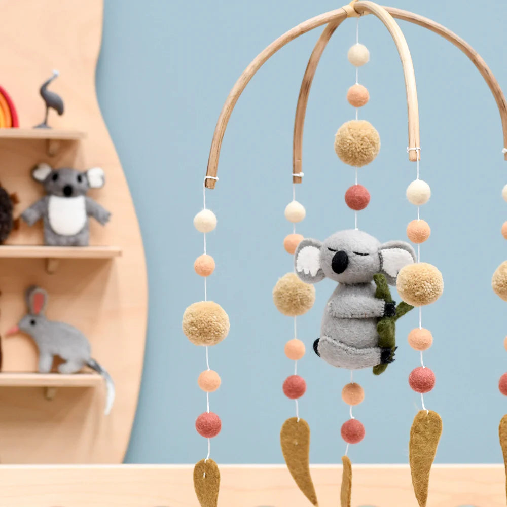 Nursery Cot & Ceiling Mobiles – Handmade Felt Designs