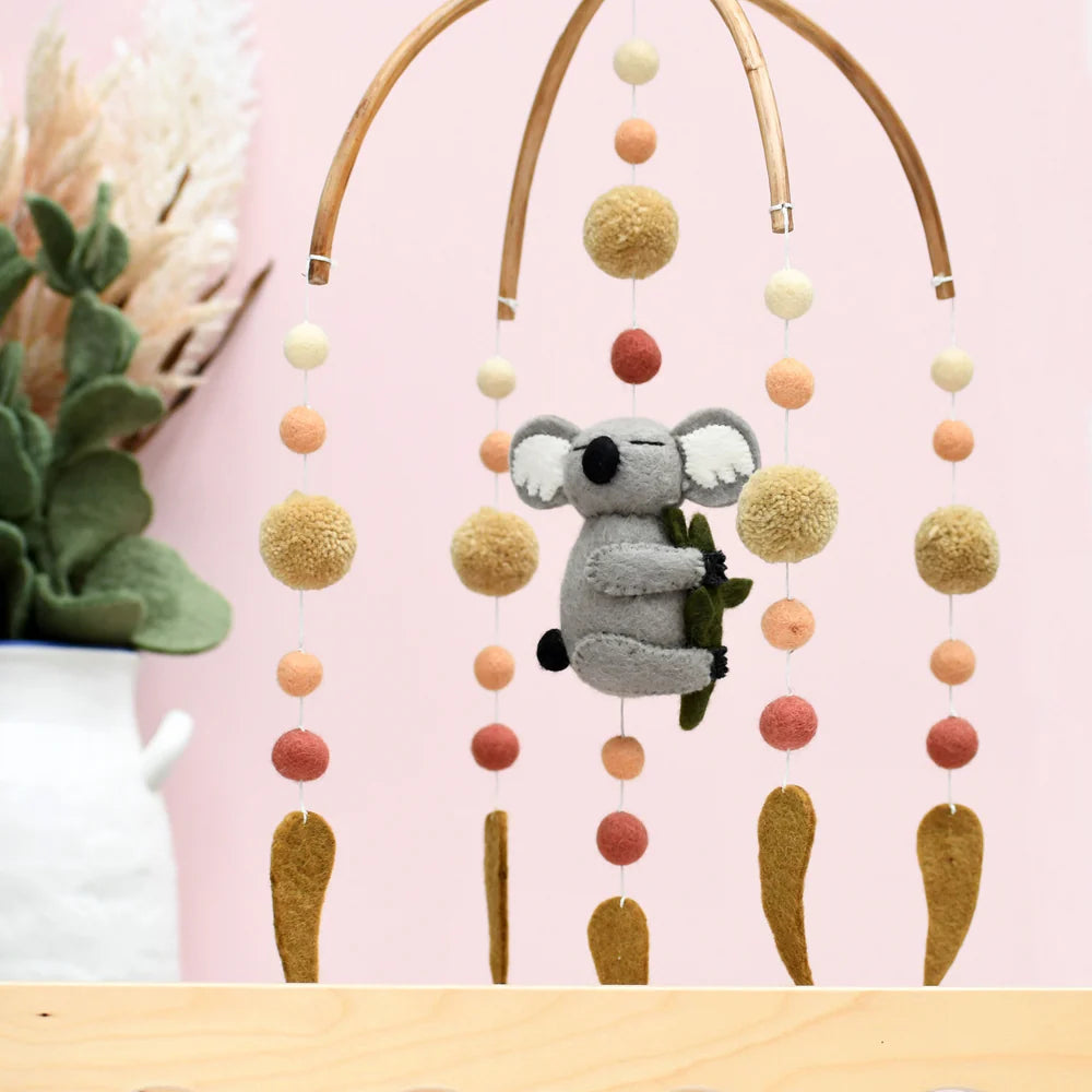 Nursery Cot & Ceiling Mobiles – Handmade Felt Designs