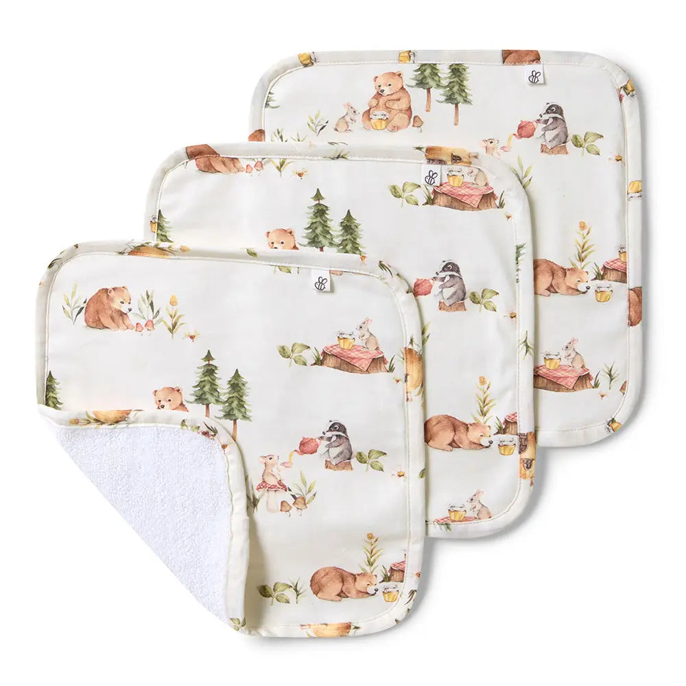 Snuggle Hunny Organic Wash Cloths 3 Pack