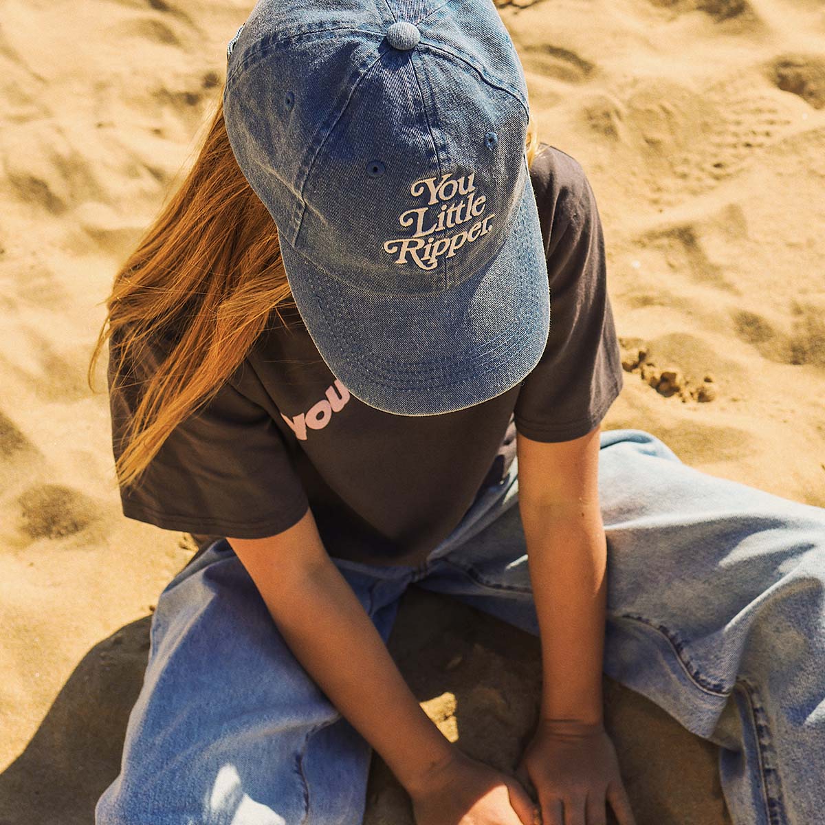 KIds Little Ripper Cotton Cap Navy