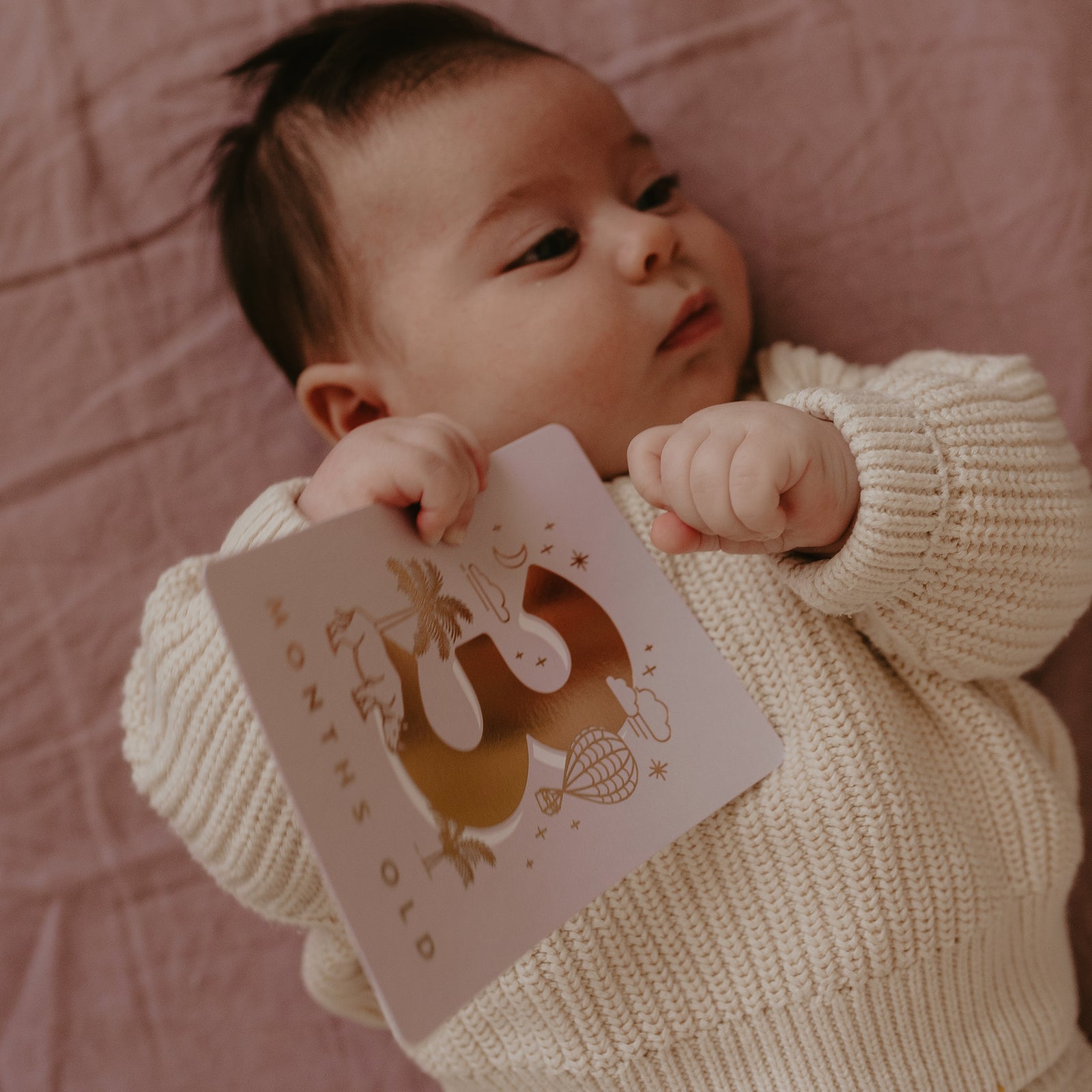 Baby Milestone Cards - Cream