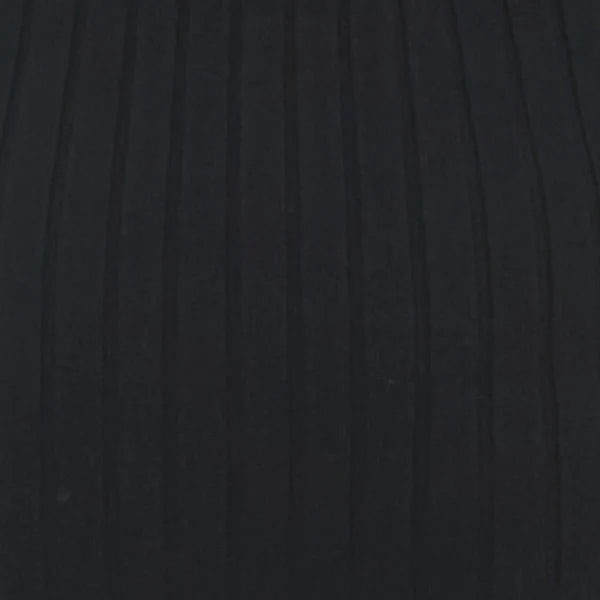 Carmen Rib Knit Dress Black