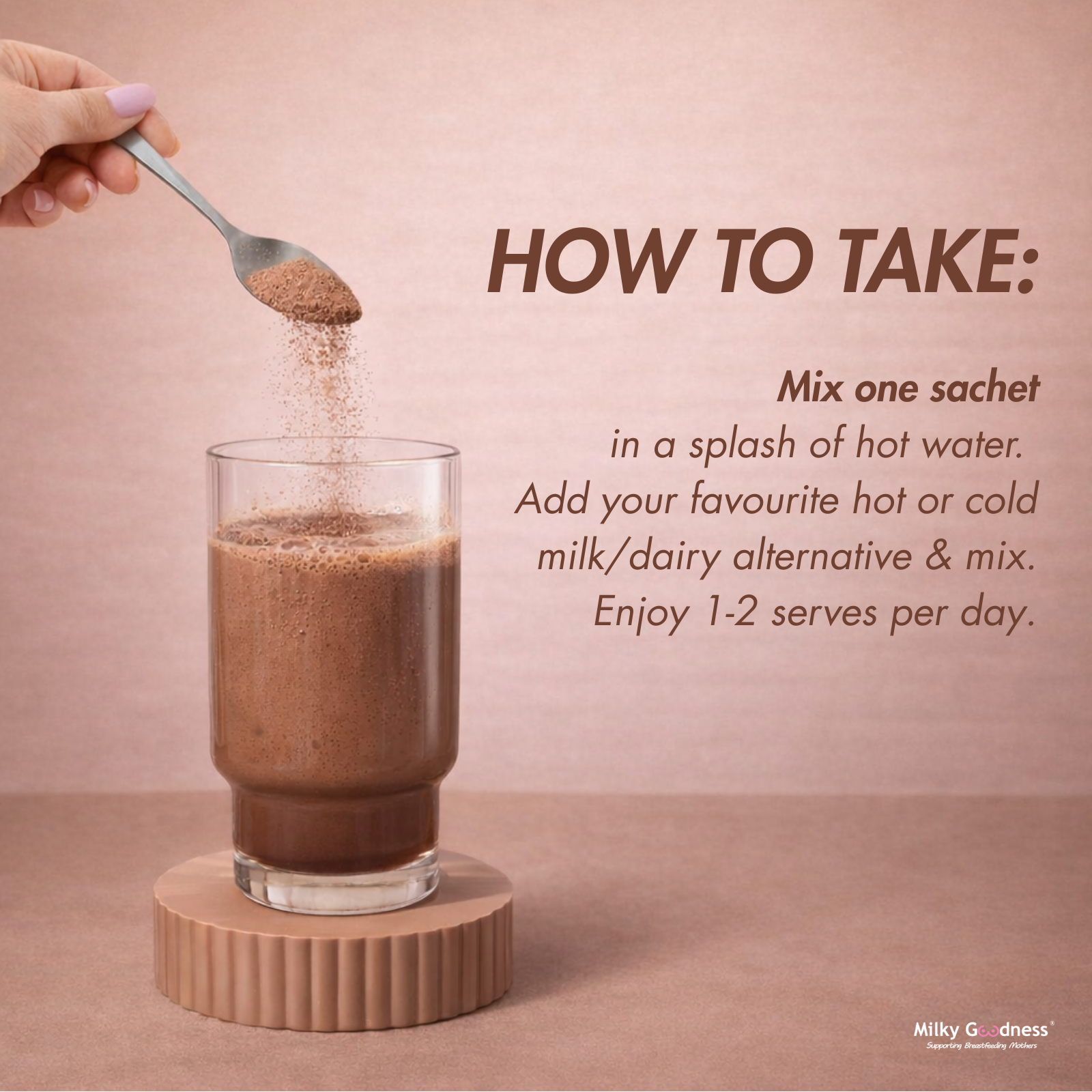 Milky Goodness Chocolate Lactation Drink Mix | 10 Single Serves