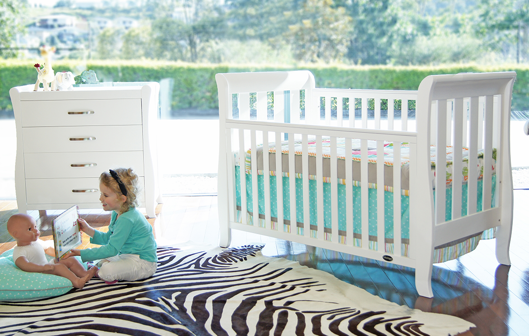 Babyhood Classic Sleigh Cot - available to order