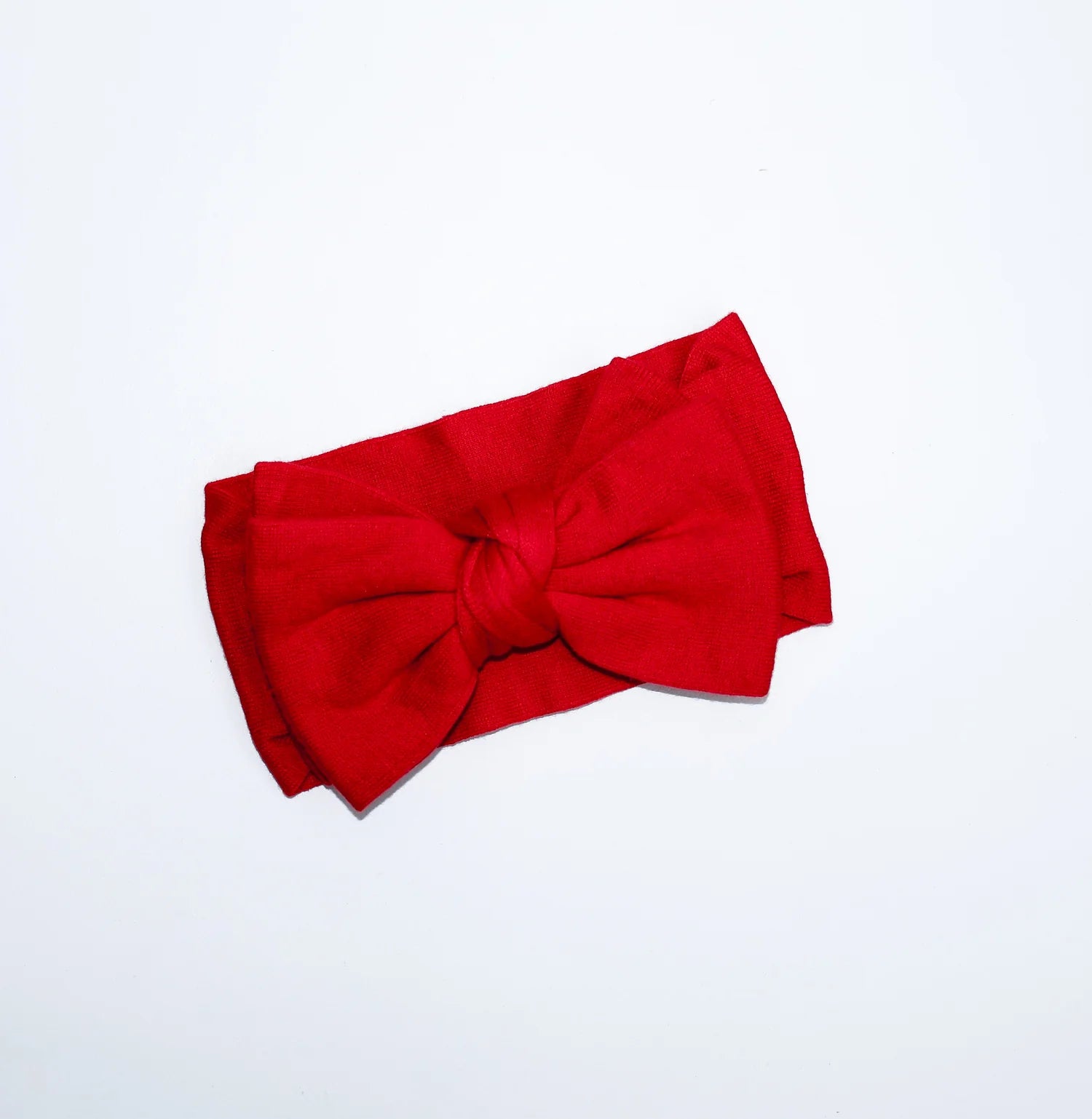 Fine Knit Bow Christmas Red