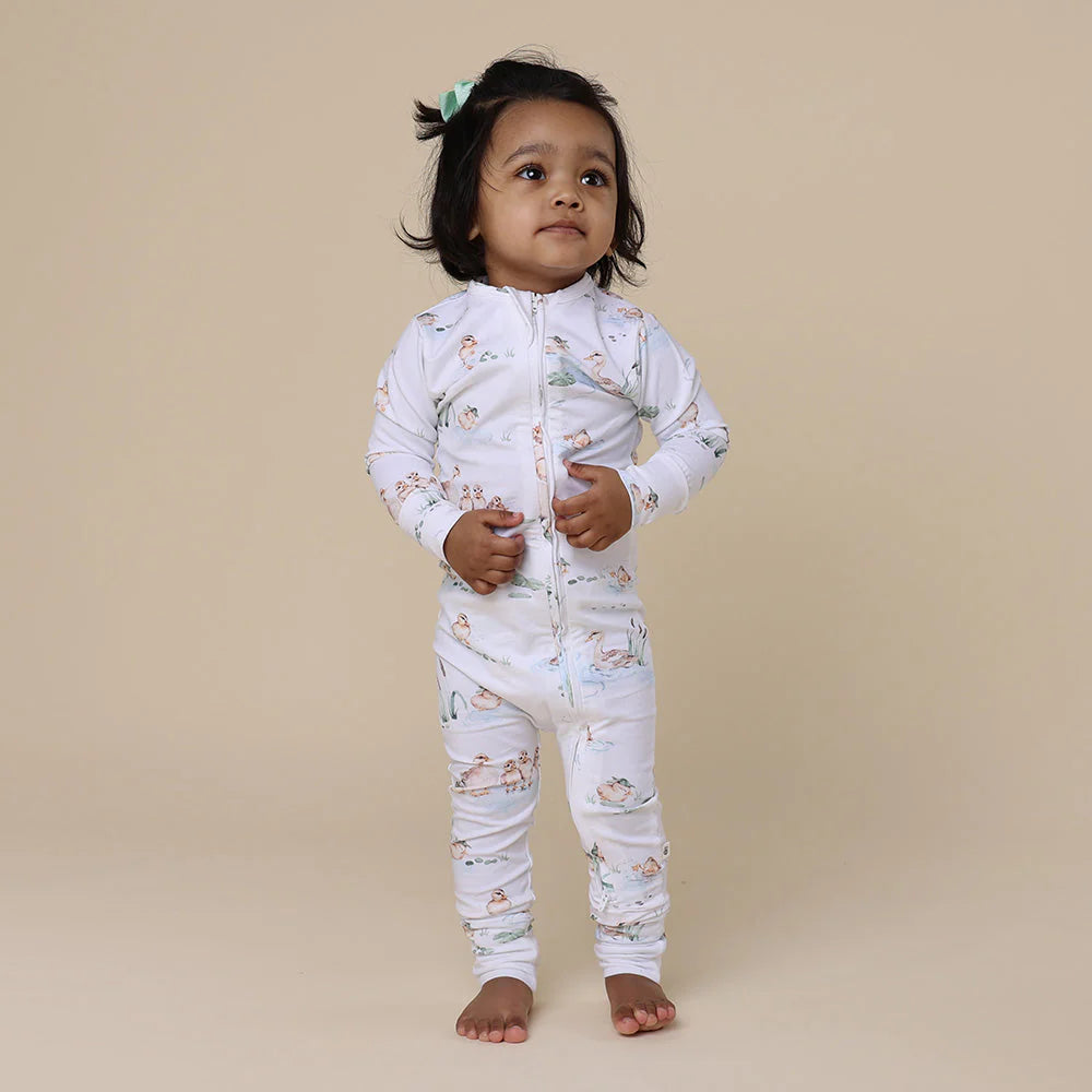 Duck Pond Organic Snugglesuit Convertible Romper