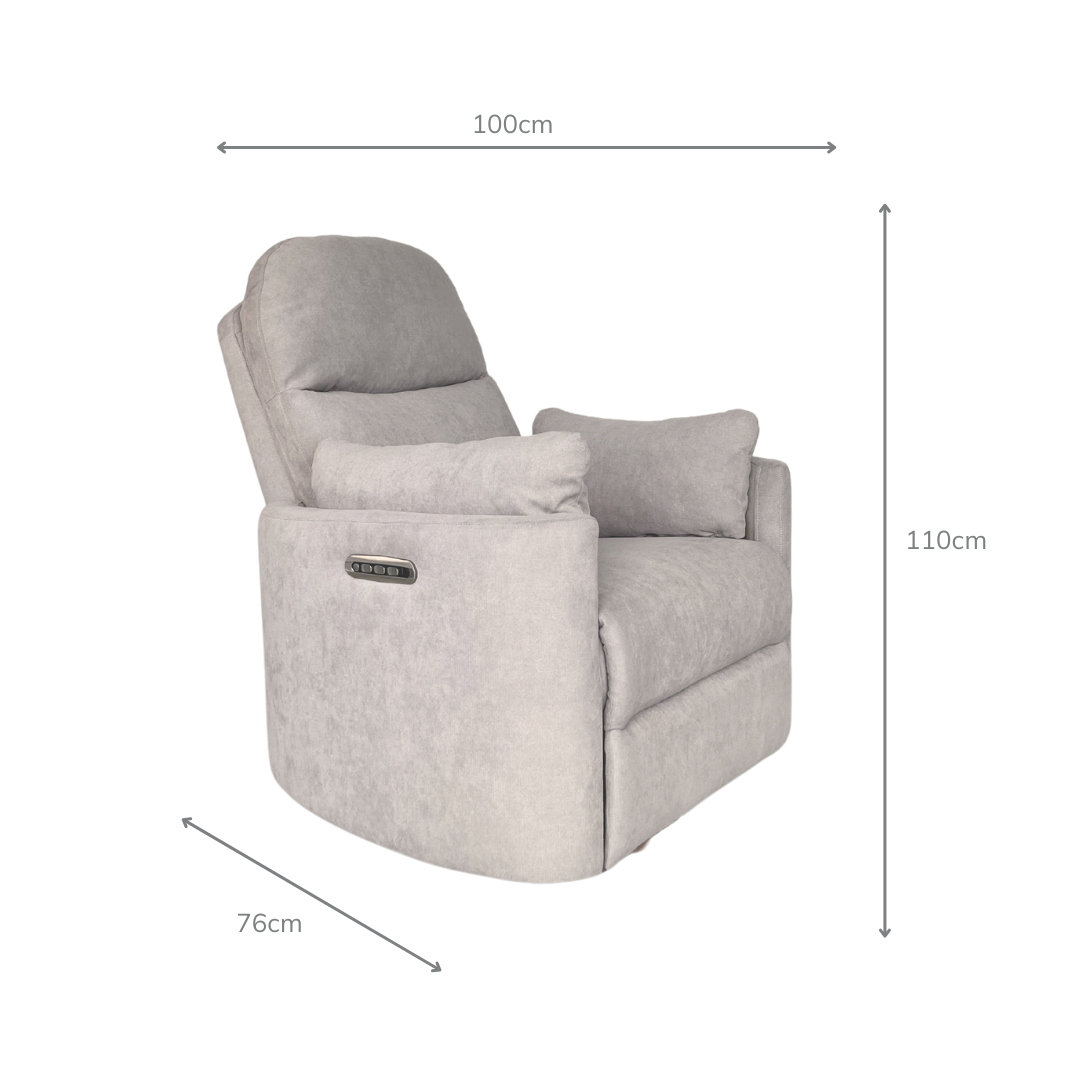 Babyhood Firenza Electric Glider Chair - on display & available by custom order.