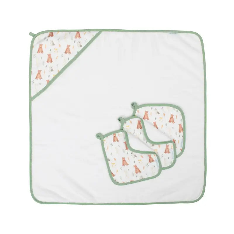 Wash Cloths 3pk - Forest Friends