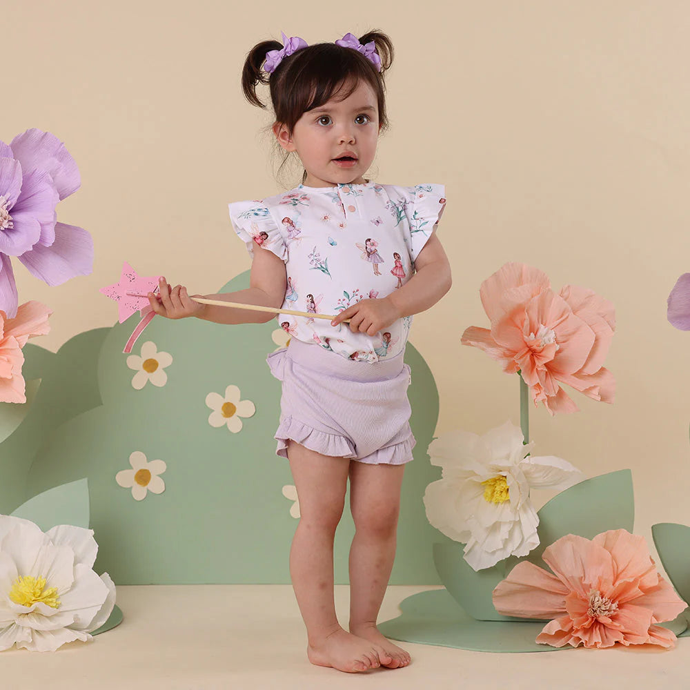 Fairy Garden Organic Short Sleeve Top with Frill