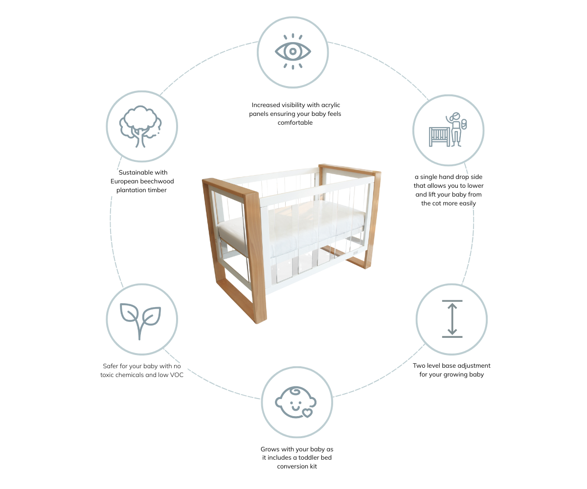 Babyhood Kaylula Bella Cot - available to order