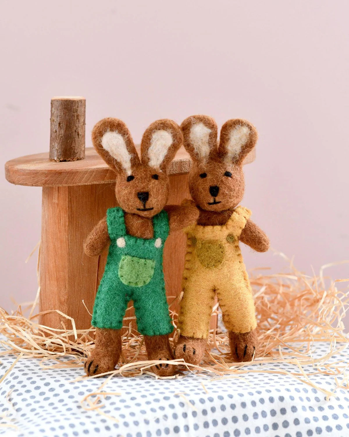 Felt Brown Hare Rabbit