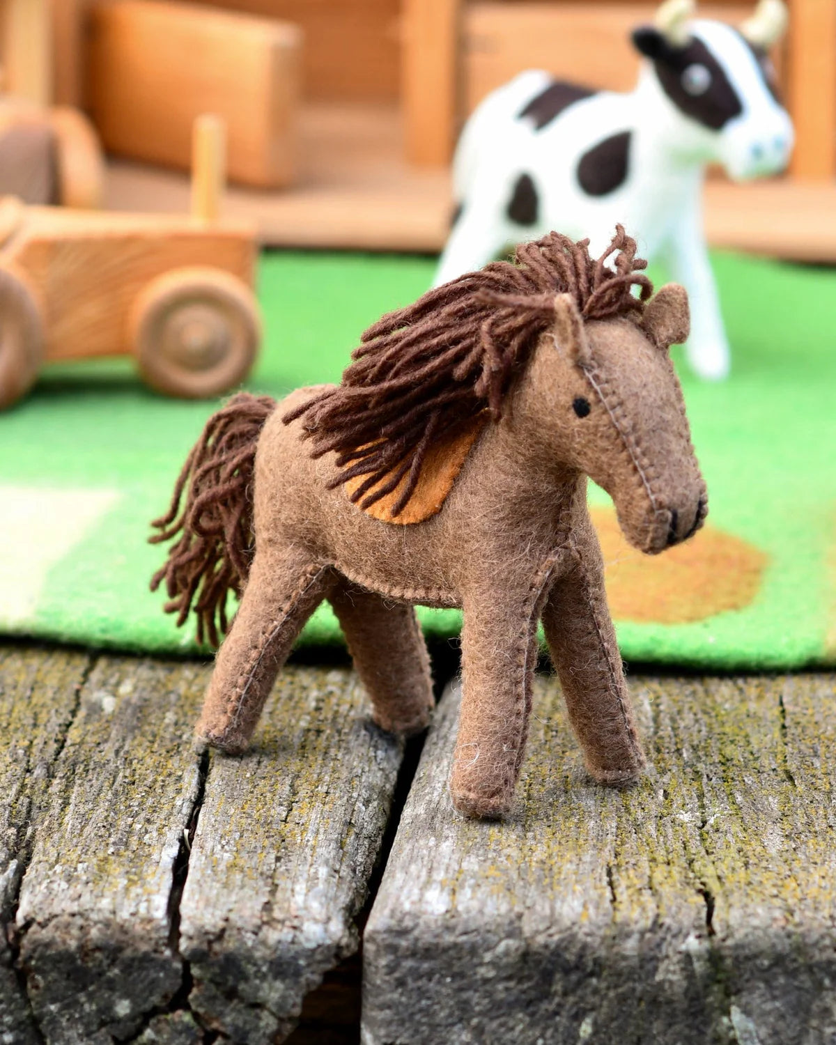 Felt Farm Animal Toy