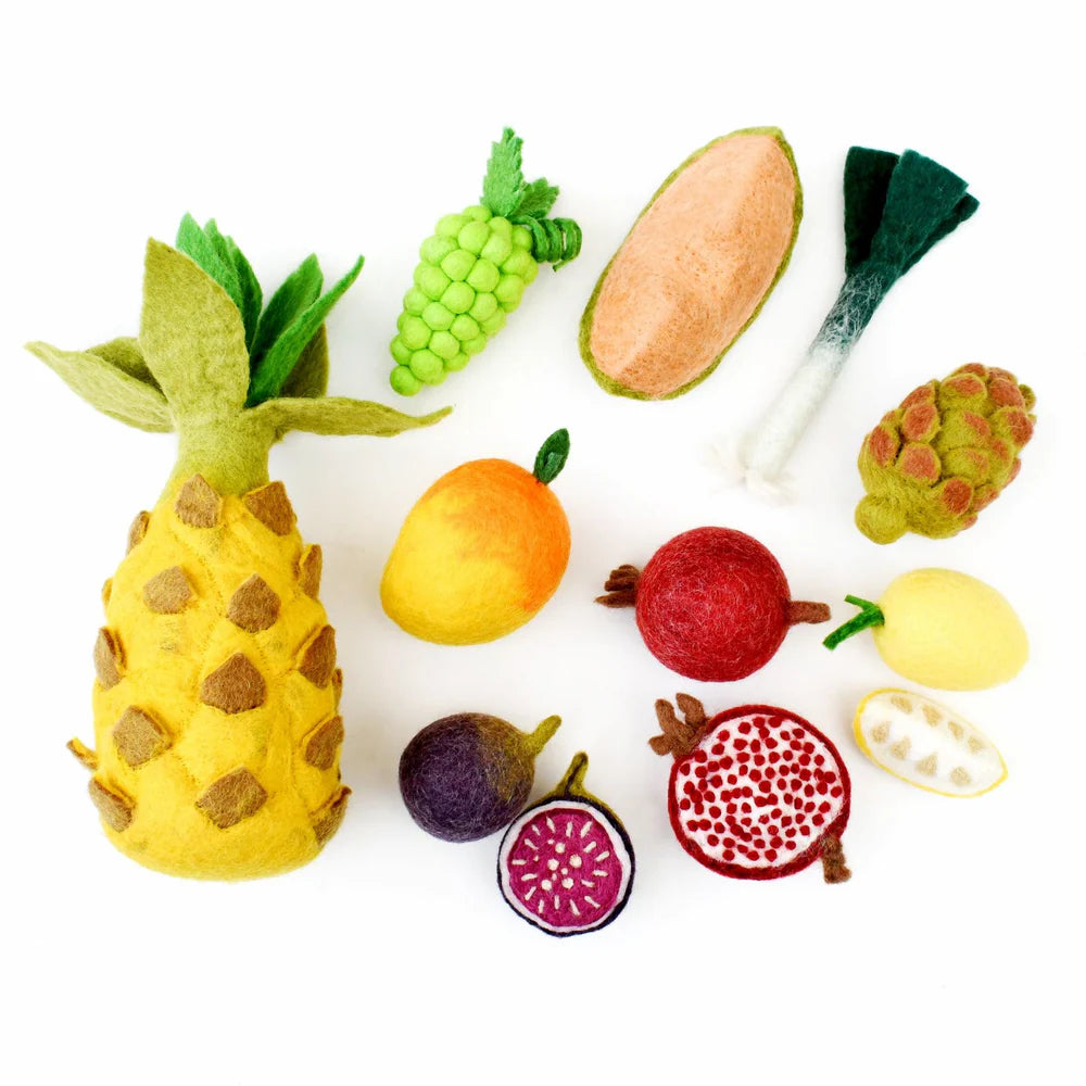 Felt Vegetables and Fruits Sets